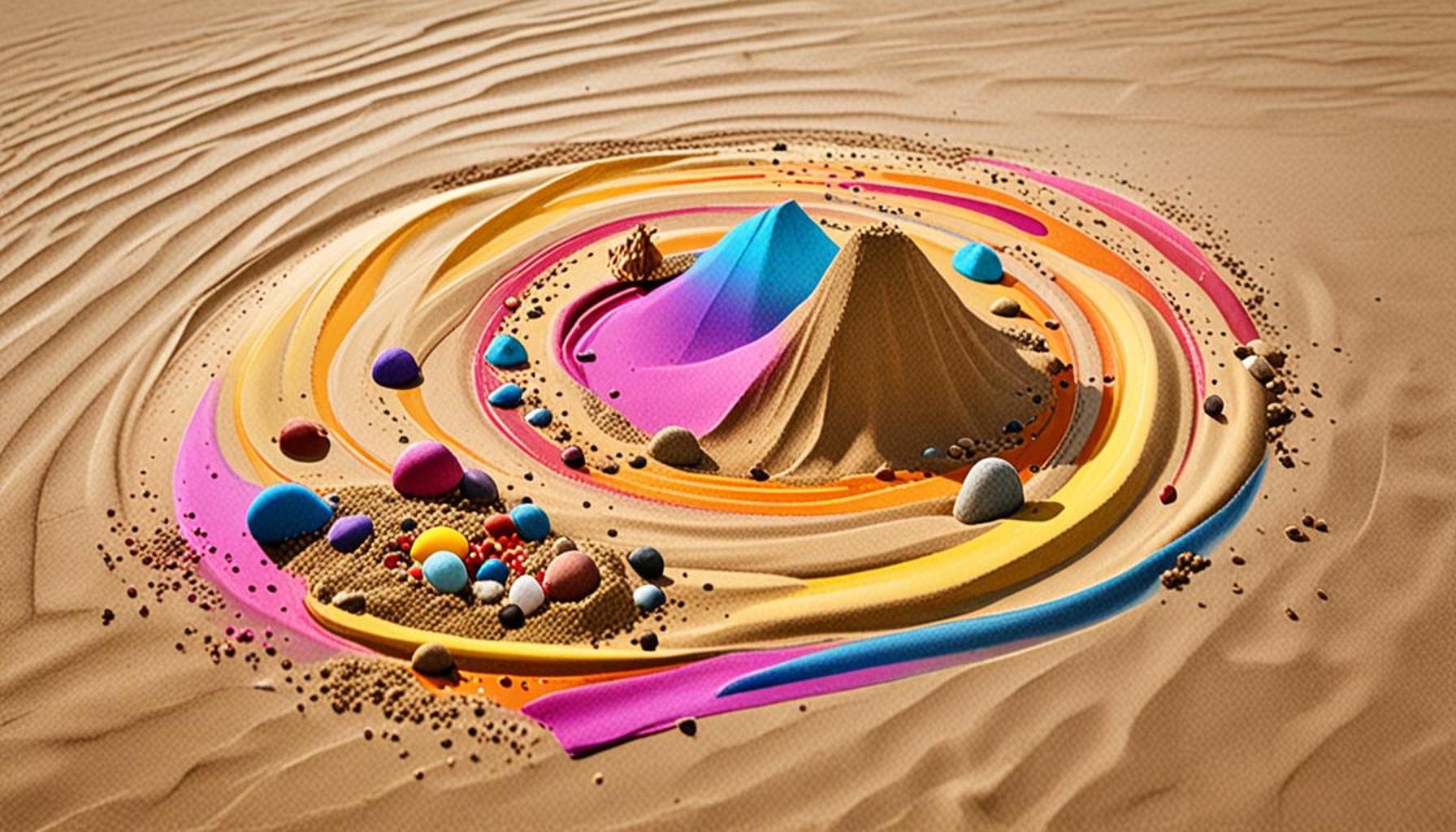 Art with Sand: Exploring the Techniques of Creating Ephemeral and Colorful Images